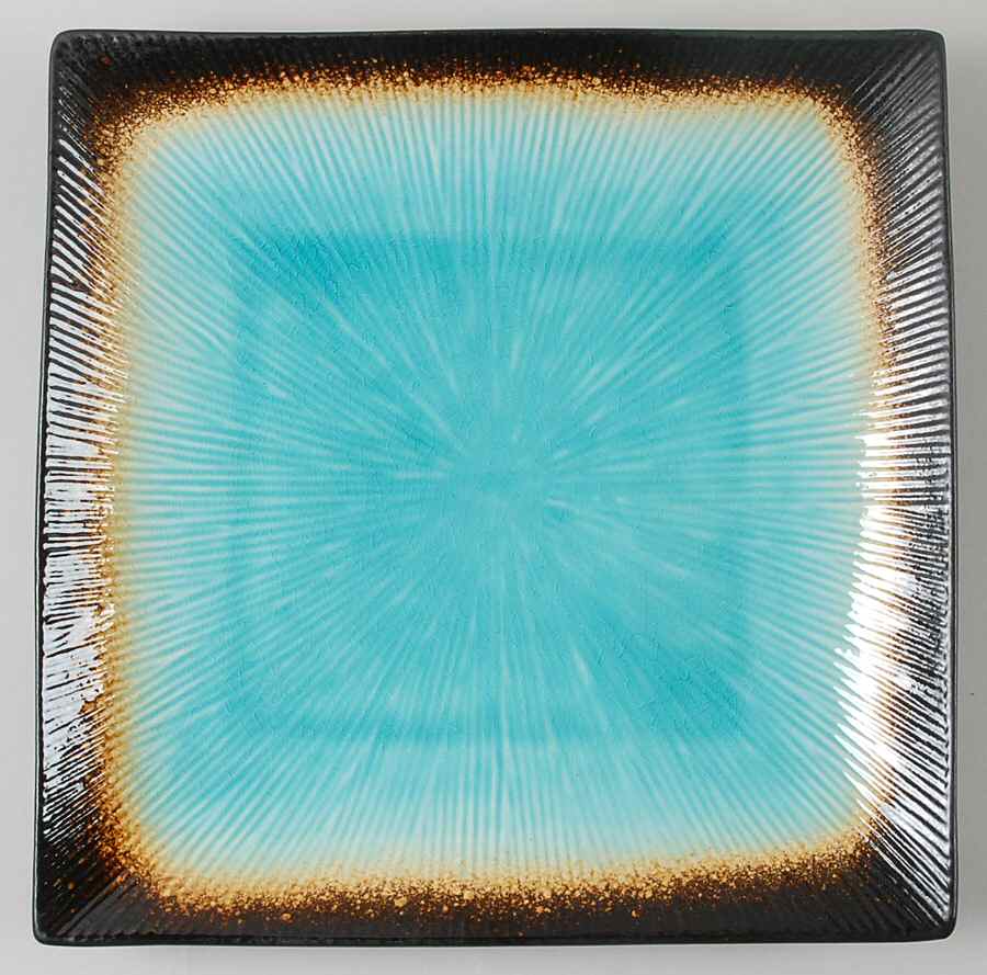 Kon Tiki Blue Dinner Plate by Caldo-Freddo-1