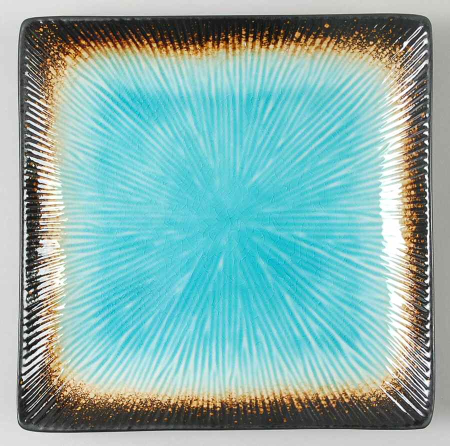 Kon Tiki Blue Salad/Dessert Plate by Caldo-Freddo-1