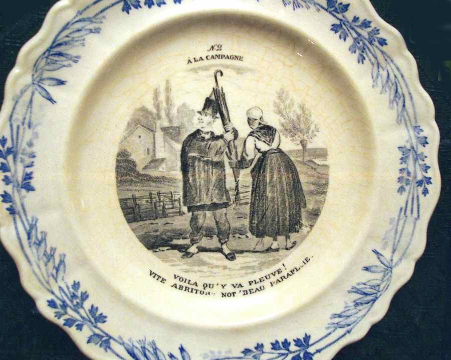 A la Campagne Salad Plate by Creil & Montereau-1