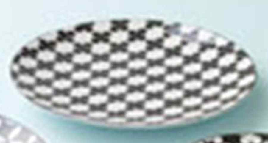 Museo Mundo Black and White Dinner Plate by BIA Cordon Bleu-1