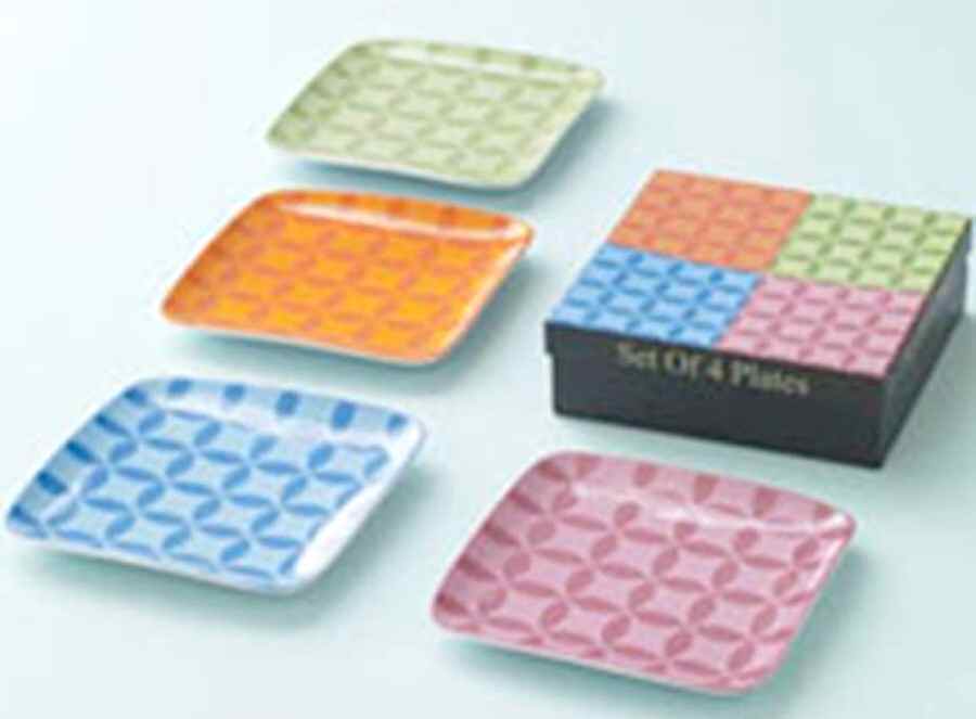 Museo Mundo Diamonds Square Salad/Dessert Plate by BIA Cordon Bleu-1