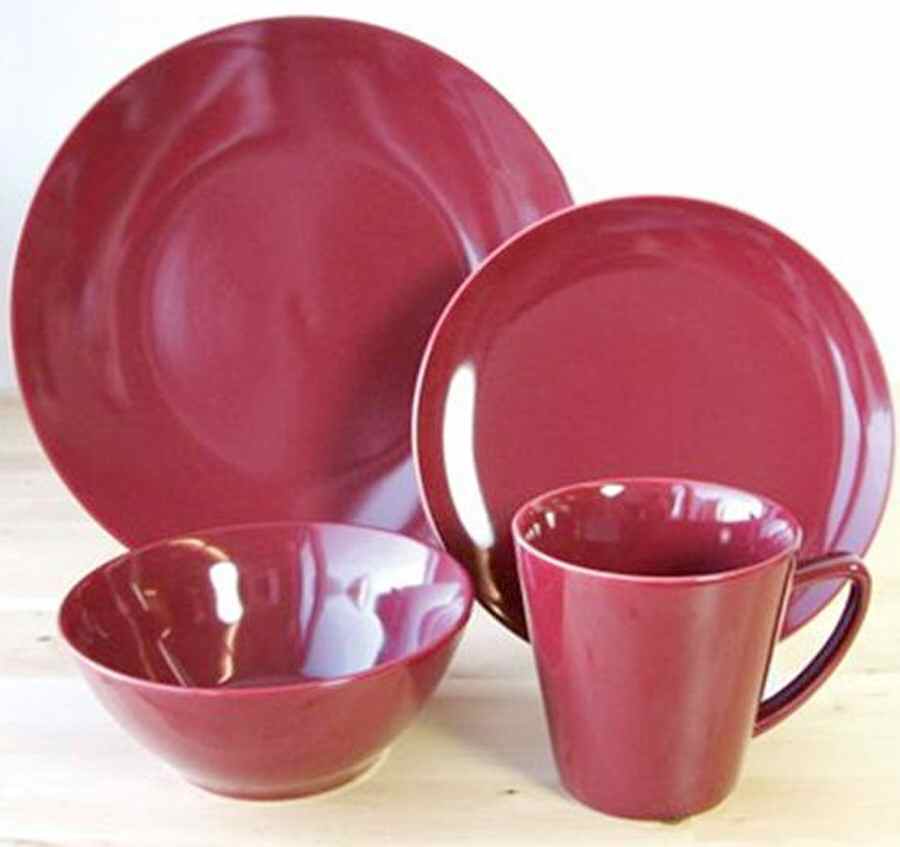Malibu Burgundy Dinner Plate by BIA Cordon Bleu-1