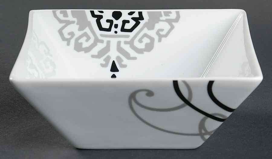 Black and Grey Soup/Cereal Bowl by The Cellar (China)-1