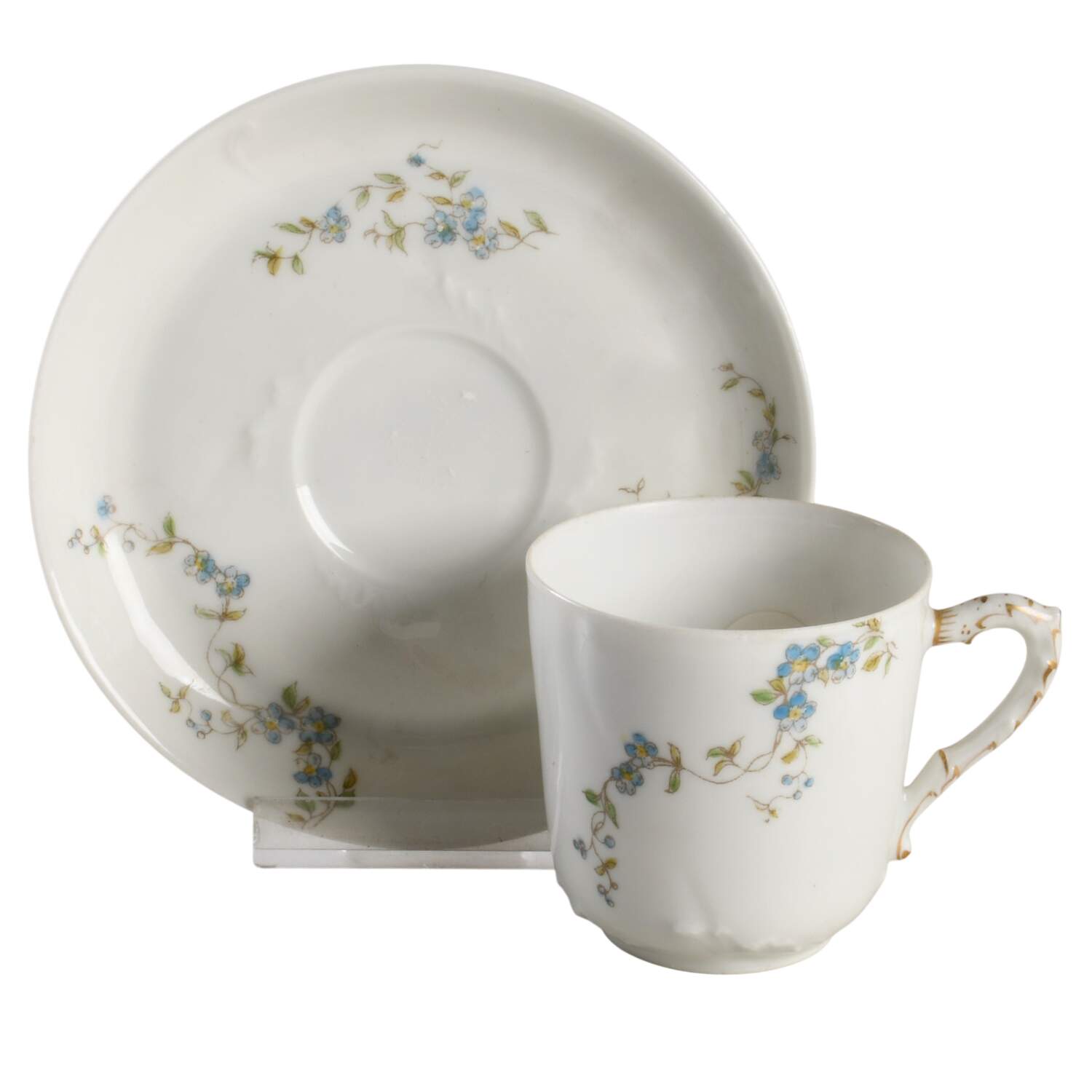 CHF1436 Flat Demitasse Cup & Saucer Set by Charles Field Haviland-1