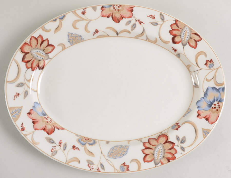 Jacobean 13" Oval Serving Platter by Churchill-1