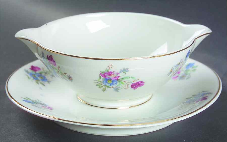 CHF1440 Gravy Boat with Attached Underplate by Charles Field Haviland-1