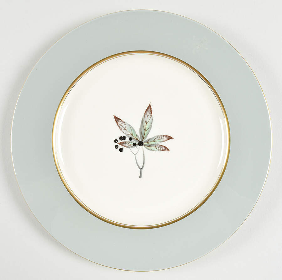Woodmere (Platinum Trim) Dinner Plate by Castleton (USA)-1