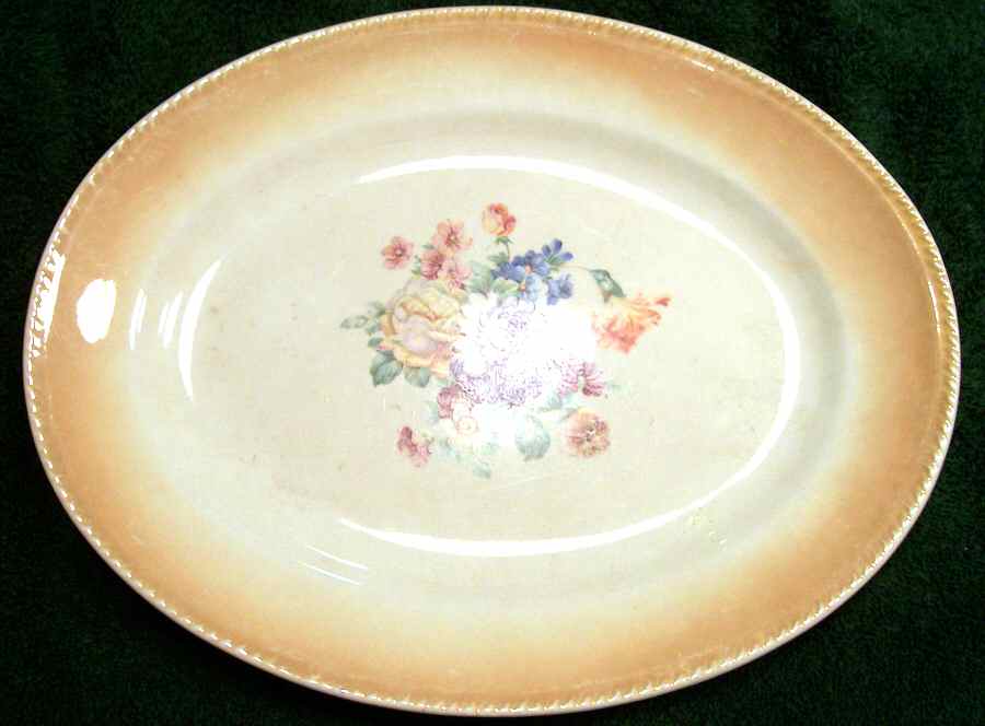 CIV17 11" Oval Serving Platter by Crown Ivory-1
