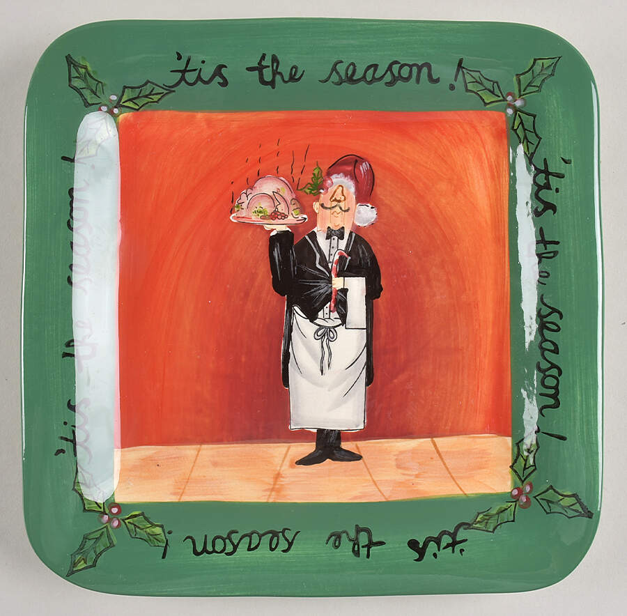 Tis the Season Square Salad Plate by Certified International-1