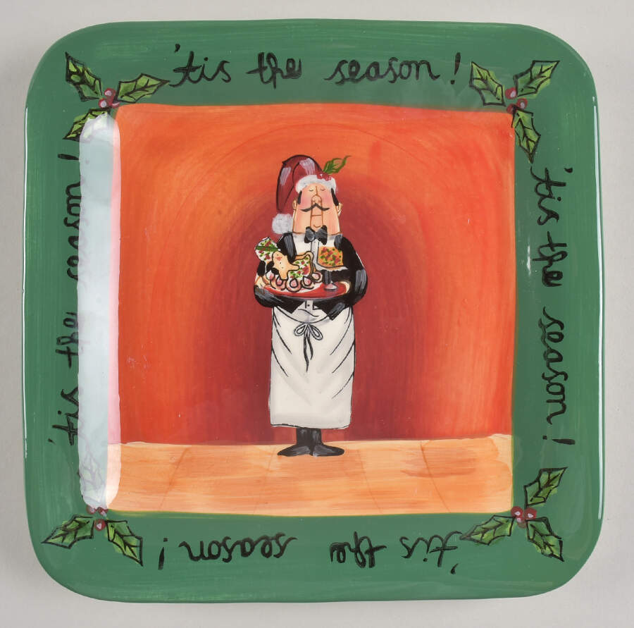 Tis the Season Square Salad Plate by Certified International-1