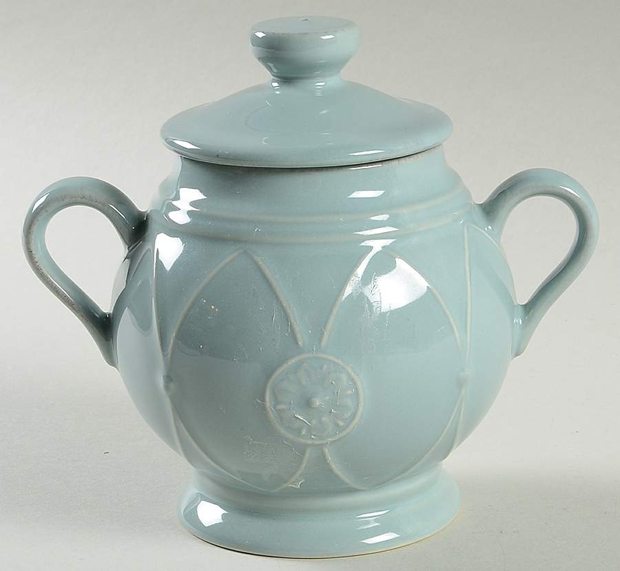 Meridian Blue Sugar Bowl & Lid by Casafina-1