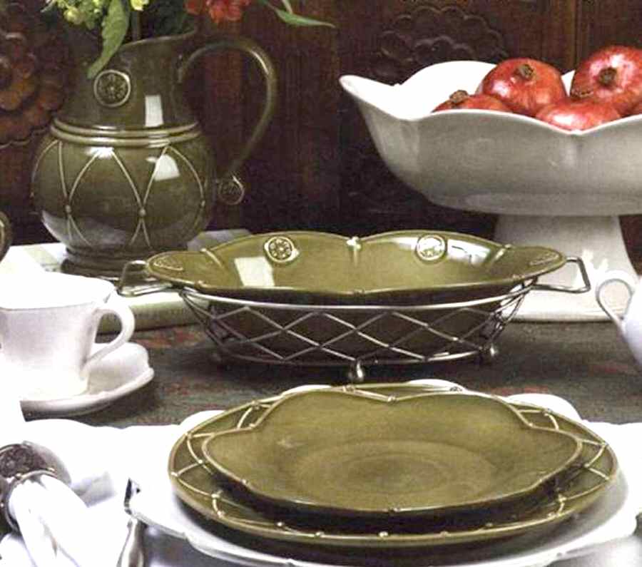Meridian Olive Dinner Plate by Casafina-1