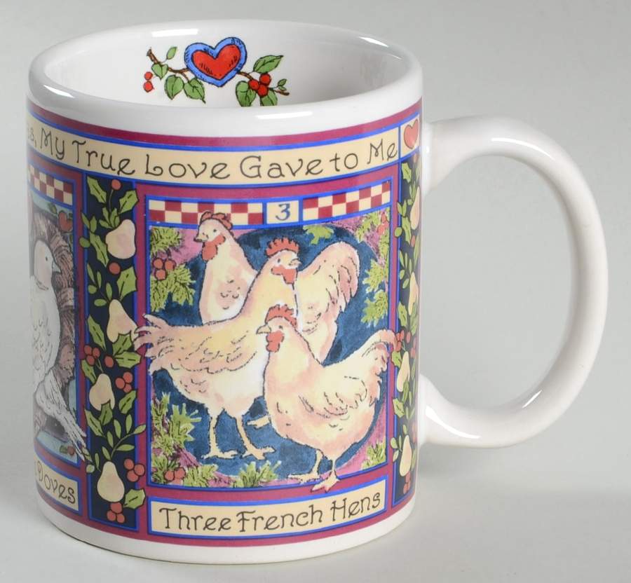 12 Days of Christmas (Fruit and Checks) Mug by Certified International-1
