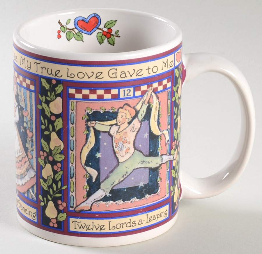 12 Days of Christmas (Fruit and Checks) Mug by Certified International-1