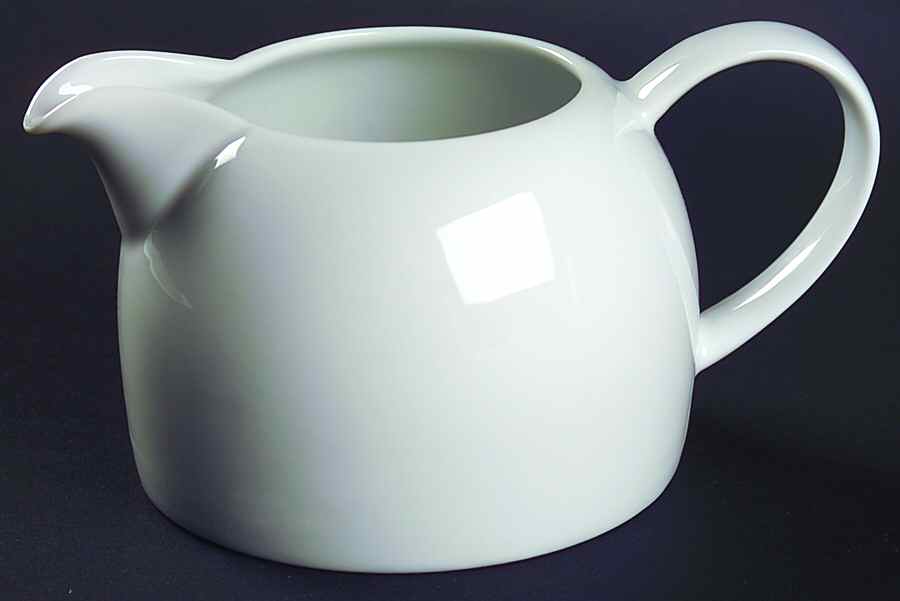 Belmont White Creamer by Crate & Barrel-1