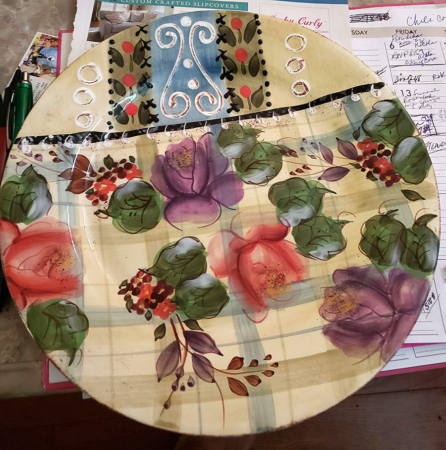 Cottage Quilt Dinner Plate by China (Made in China)-1