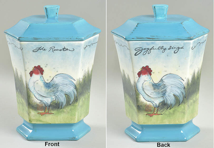 Rooster, The Small Canister & Lid by Certified International-1