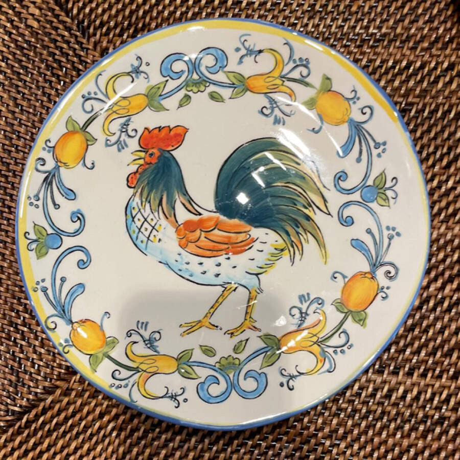 Rooster Salad Plate by Maxcera Corp-1
