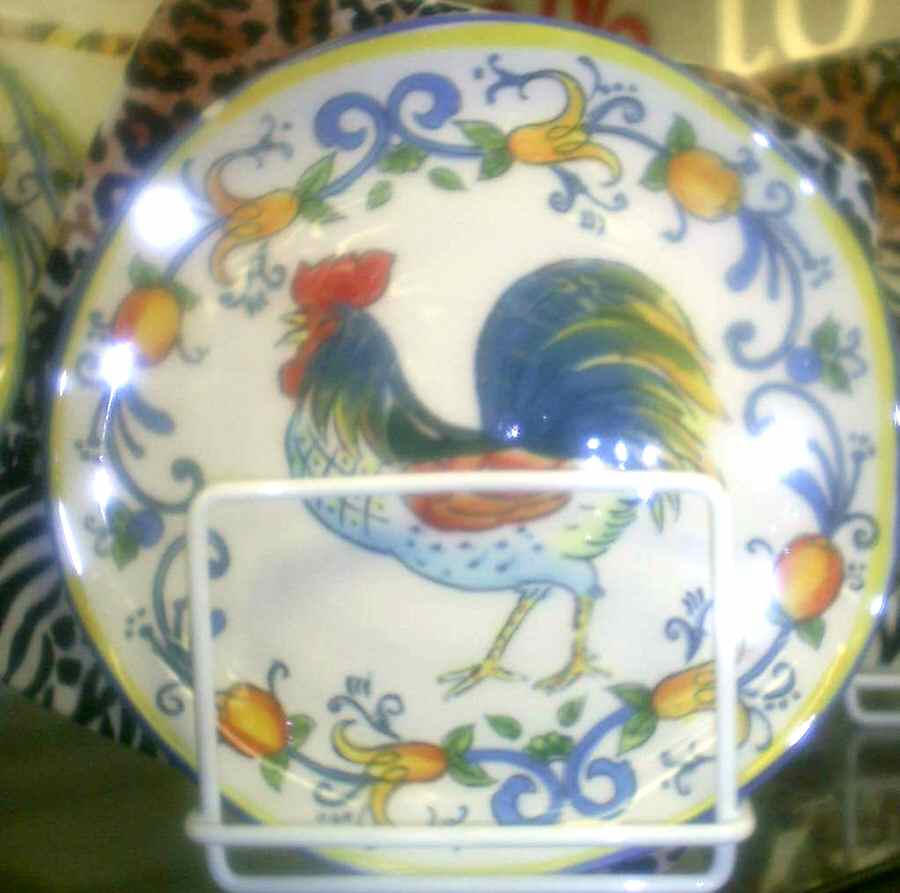 Rooster Dinner Plate by Maxcera Corp-1