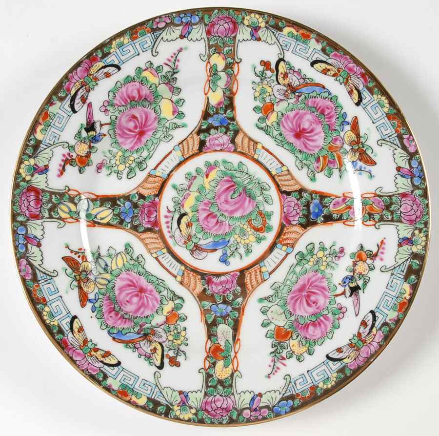 Rose Medallion (No People) Salad Plate by China (Made in China)-1