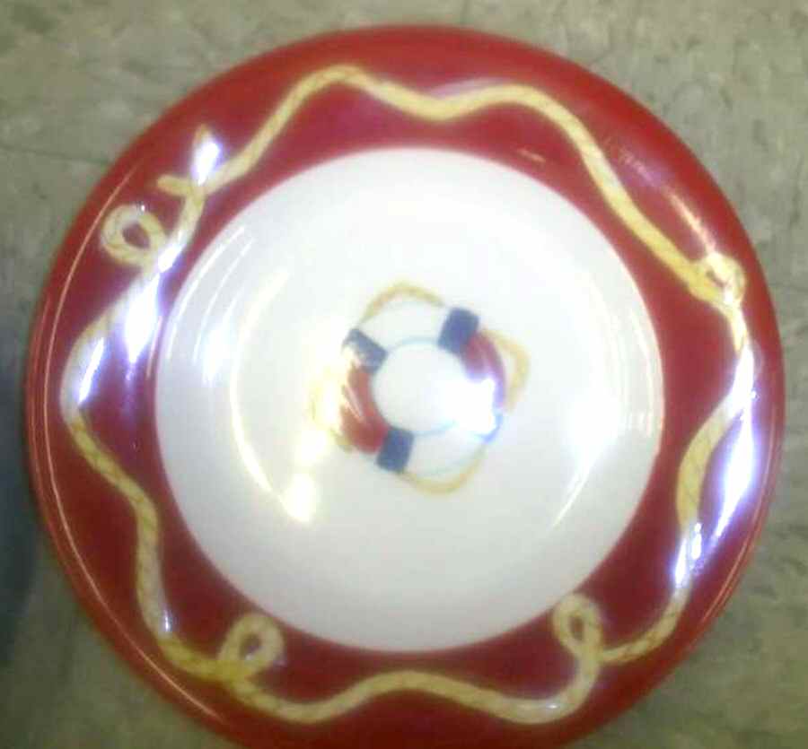 Nautical Salad Plate by Home Essentials-1