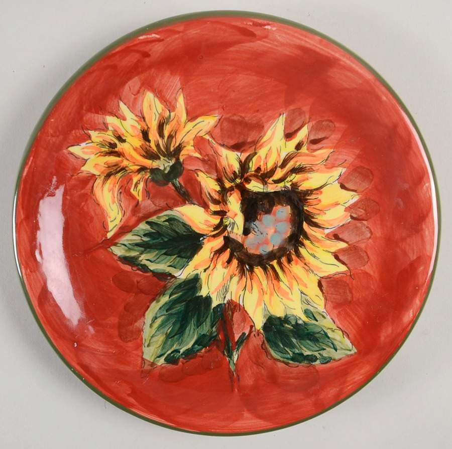 Sunflower Salad Plate by Maxcera Corp-1