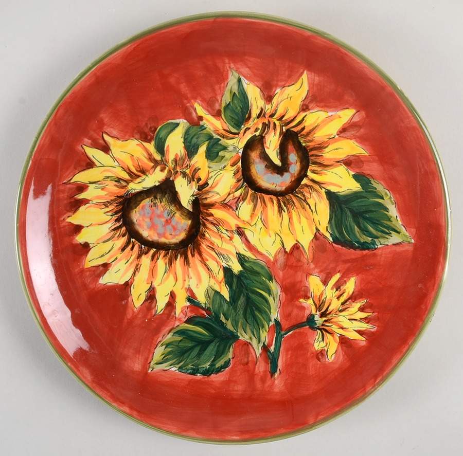 Sunflower Dinner Plate by Maxcera Corp-1