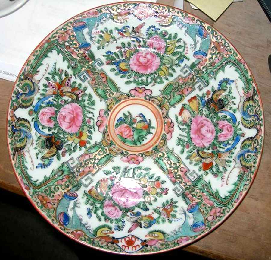 Rose Medallion (No People) Salad Plate by China (Made in China)-1
