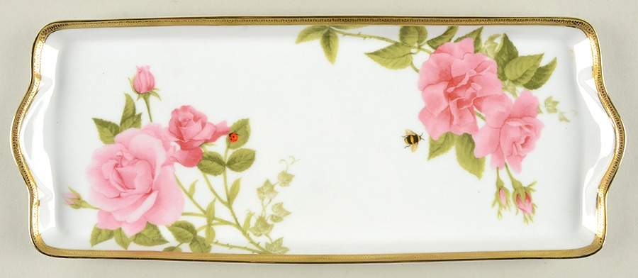 Rose Buffet Gold 15" Rectangular Tray by Charter Club-1