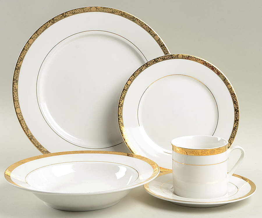 Imperial 5 Piece Place Setting by China Pearl-1