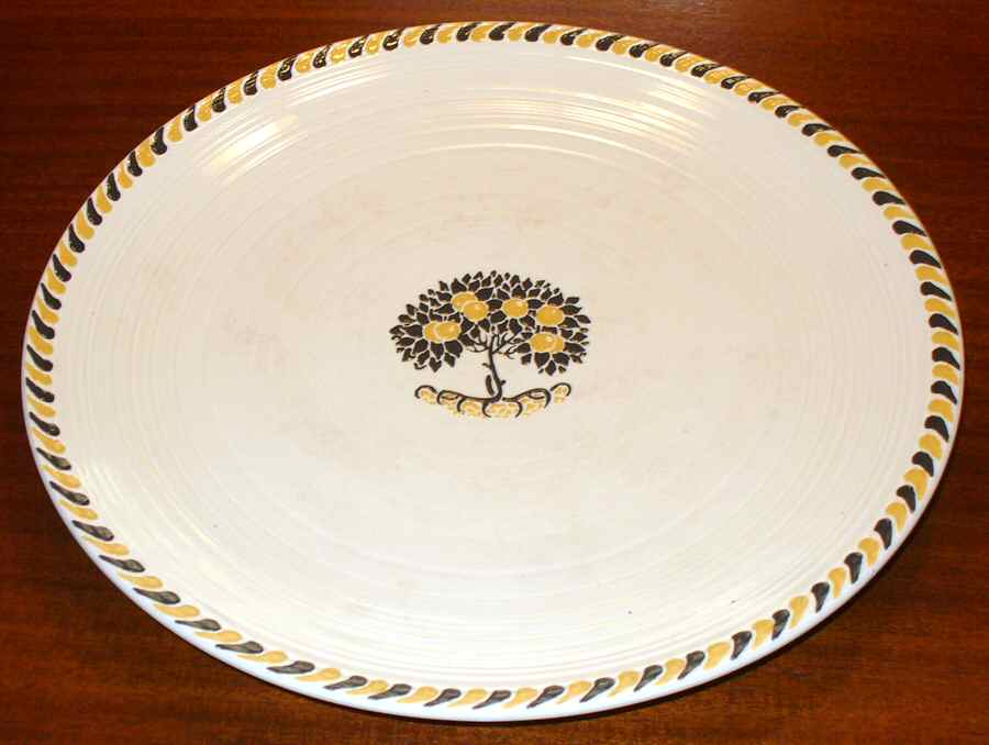 A3619 17" Oval Serving Platter by Crown Ducal-1