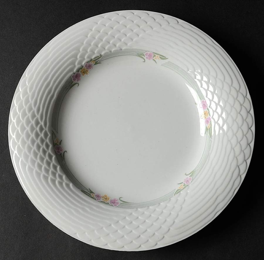 Emerald (Platinum Trim) Luncheon Plate by China Pearl-1