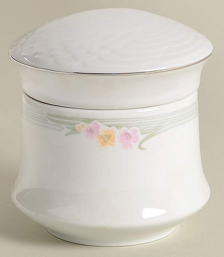 Emerald (Platinum Trim) Sugar Bowl & Lid by China Pearl-1