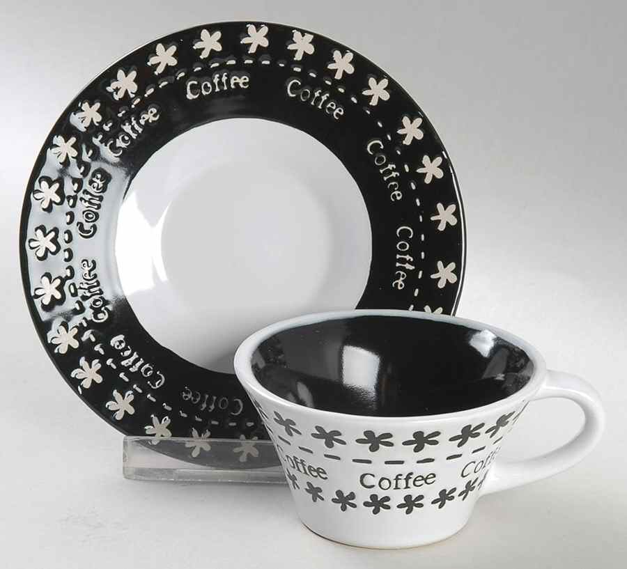 Madison Cafe Flat Demitasse Cup & Saucer Set by Cuisinart Dinnerware-1