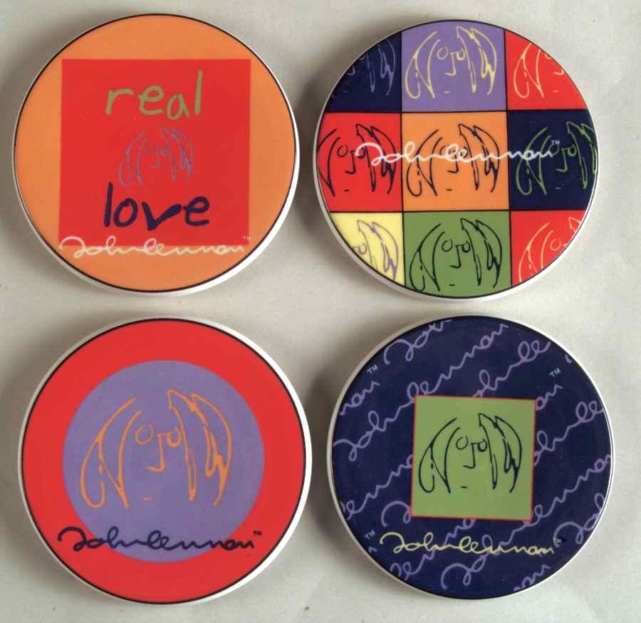 John Lennon Collection Coaster - Set of 4 Motifs by Coalport-1