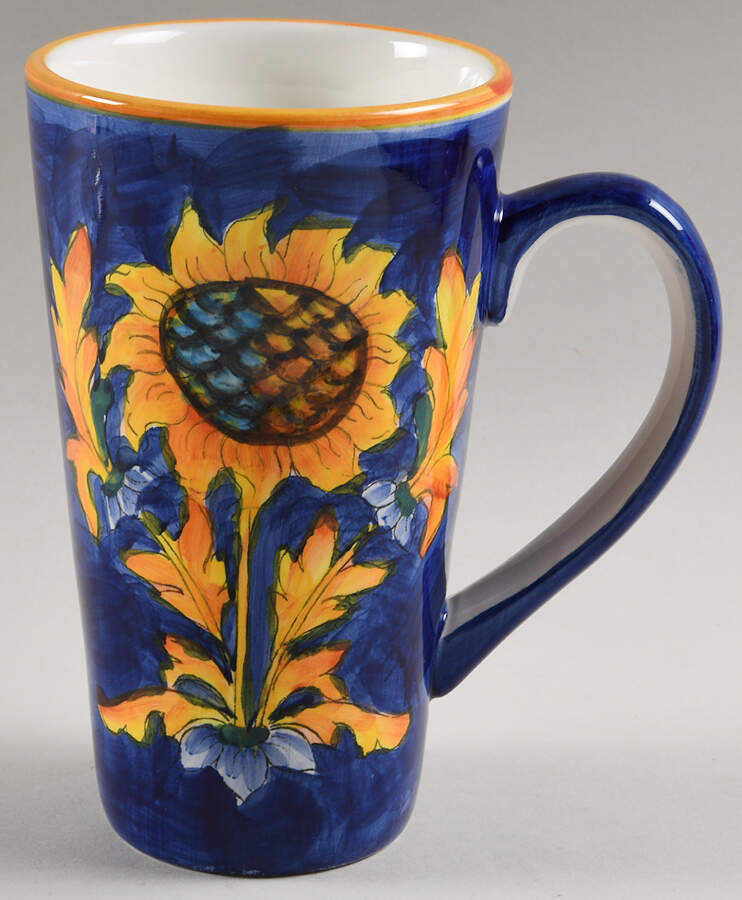 Tuscan Sunflower Latte Mug by Maxcera Corp-1