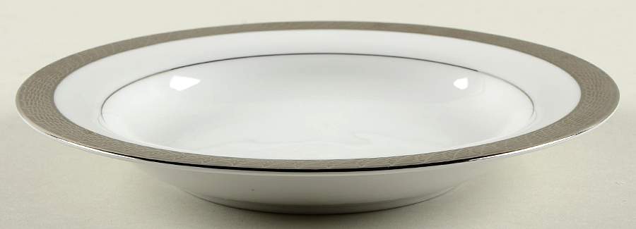 Pure Platinum Rim Soup Bowl by Centurion-1