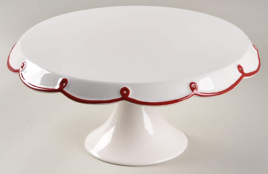 Laurie 12" Diameter Pedestal Cake Stand by Crate & Barrel-1