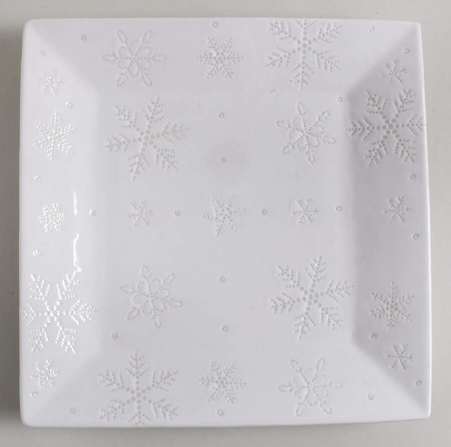Flurry Square Salad/Dessert Plate by Crate & Barrel-1
