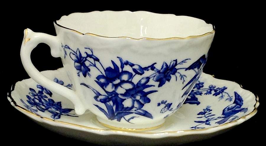 COA168 Footed Cup & Saucer Set by Coalport-1