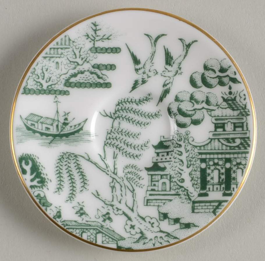 Willow Green Miniature Saucer by Coalport-1