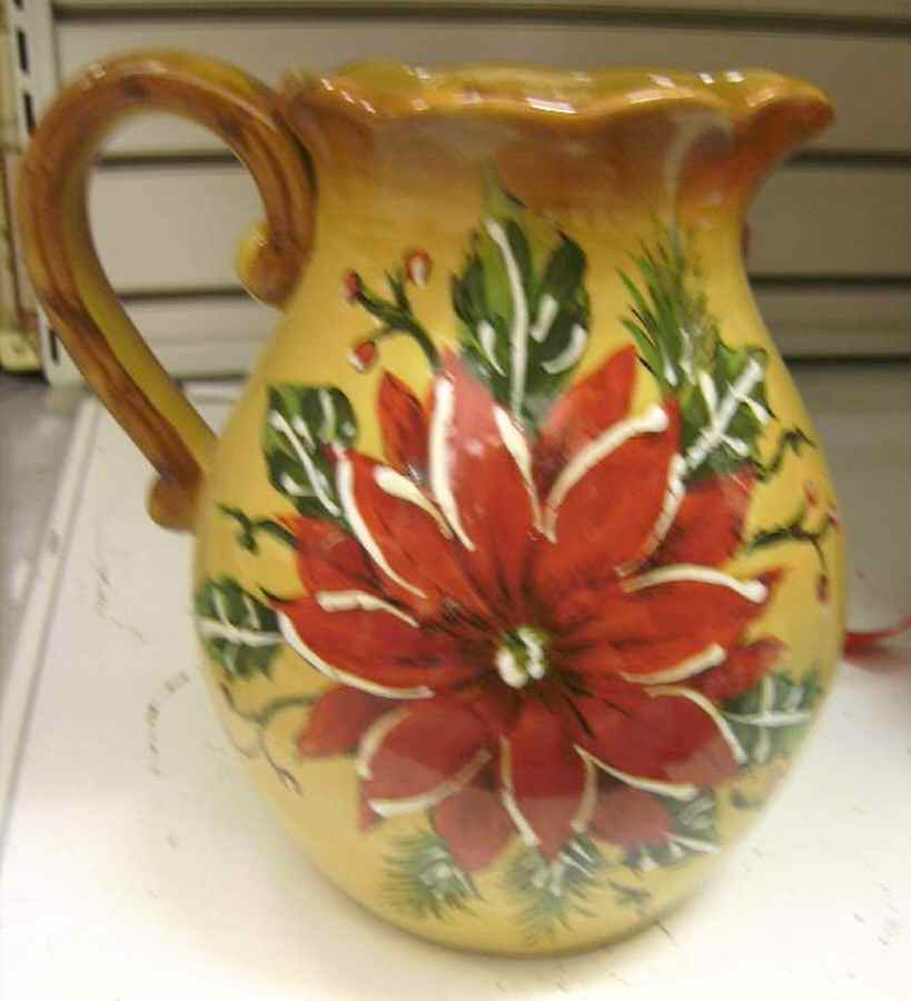Poinsettia Pitcher by Maxcera Corp-1