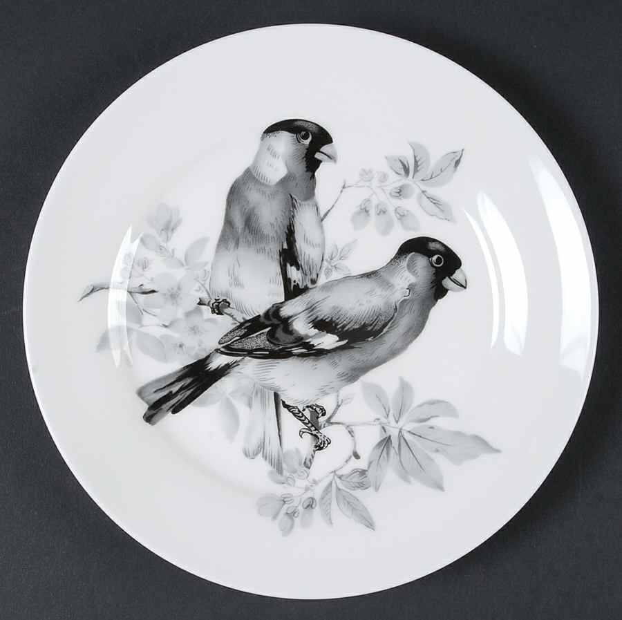 Black Pasadena Birds Salad Plate by China (Made in China)-1