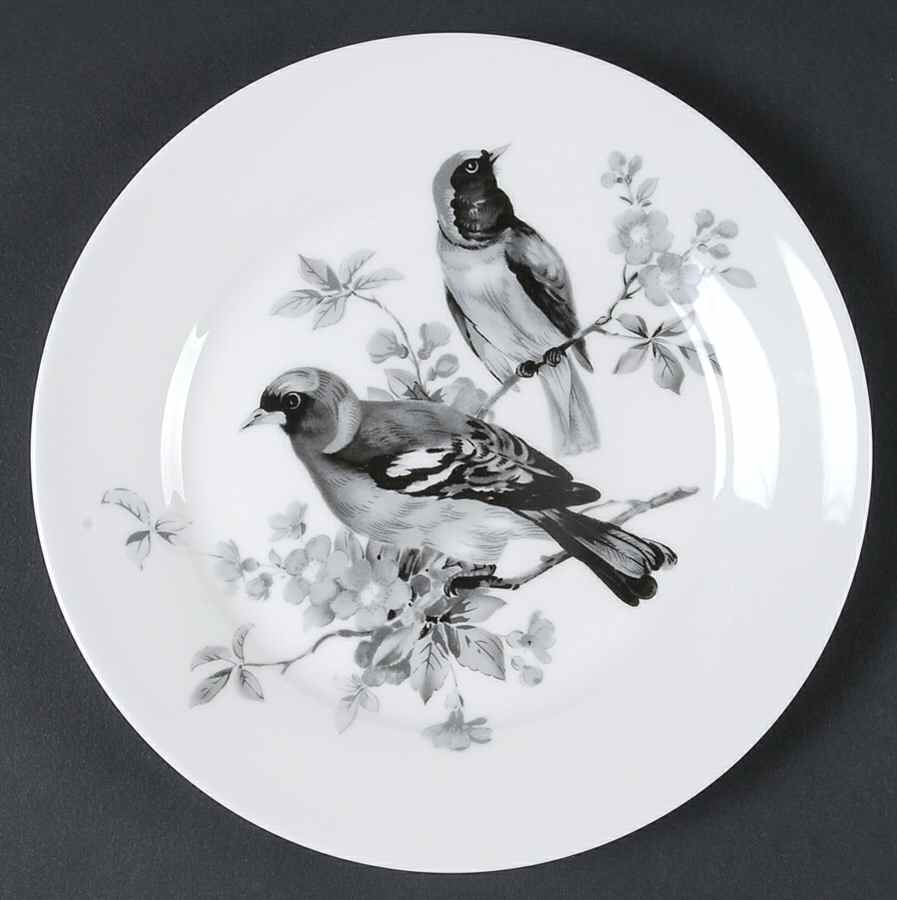 Black Pasadena Birds Salad Plate by China (Made in China)-1