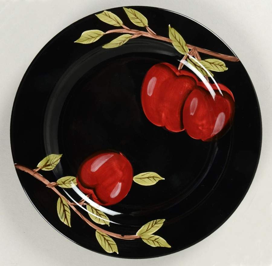 Midnight Orchard Salad Plate by Canterbury Potteries-1