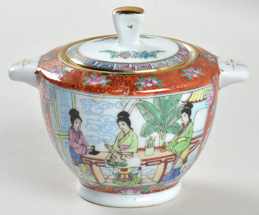 CX443 Sugar Bowl & Lid by China (Made in China)-1