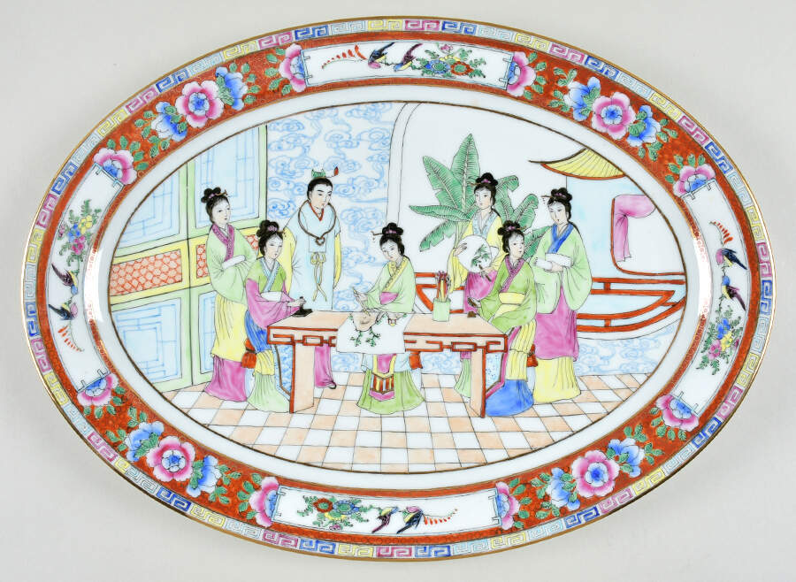 CX443 15" Oval Serving Platter by China (Made in China)-1