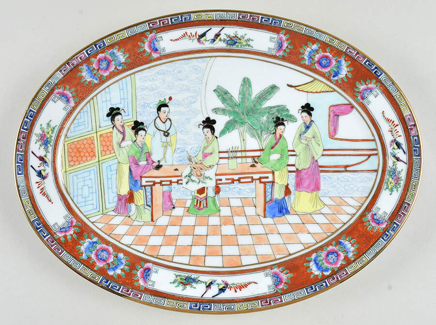 CX443 14" Oval Serving Platter by China (Made in China)-1