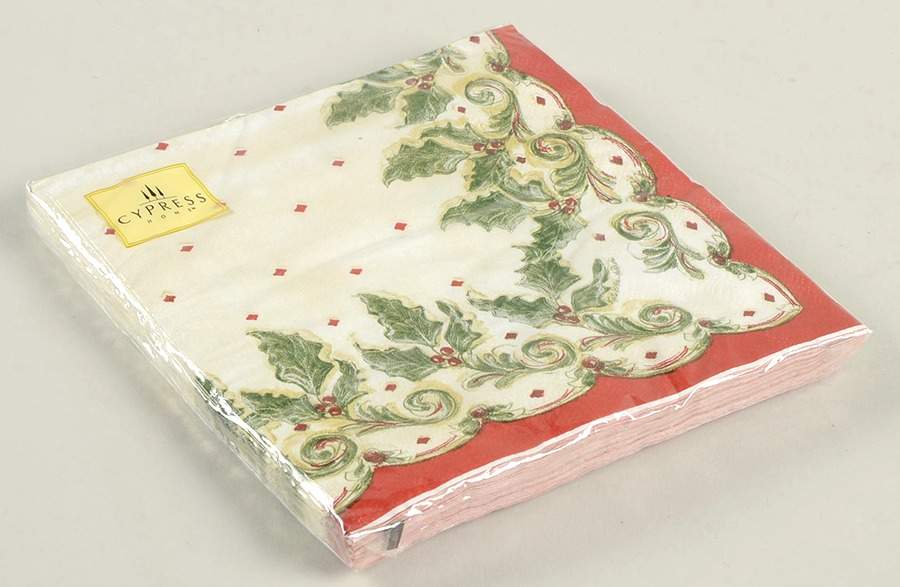 CP33 Package of Paper Beverage Napkins by Cypress Home-1