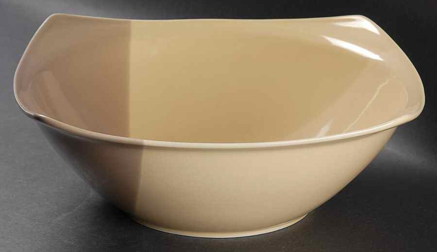 Colortones Cream and Mocha 9" Round Vegetable Bowl by Coventry (PTS)-1